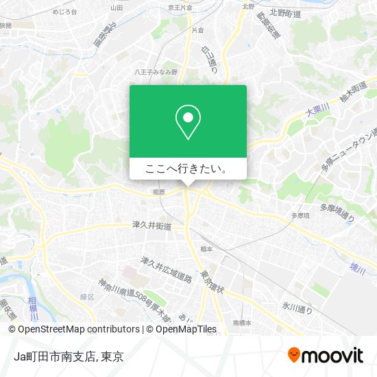 Ja町田市南支店地図