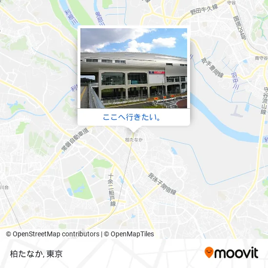 柏たなか地図
