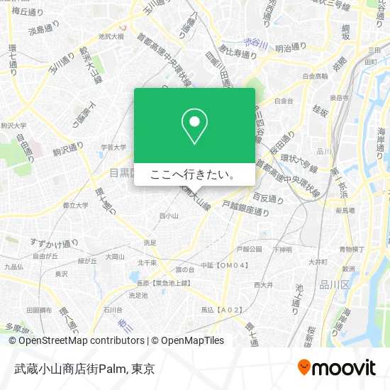 武蔵小山商店街Palm地図
