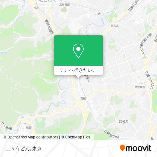 上々うどん地図