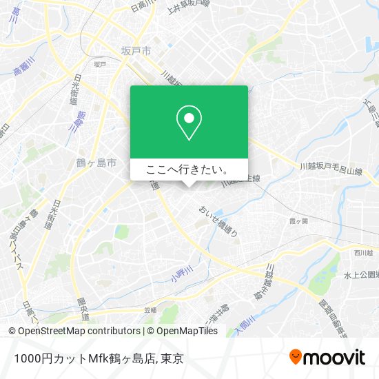 1000円カットMfk鶴ヶ島店地図