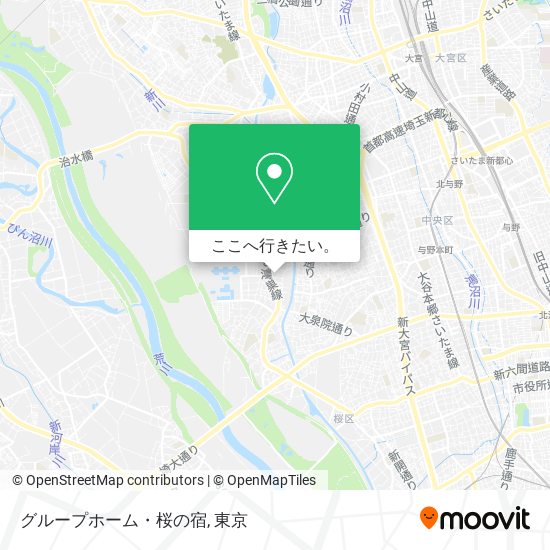 グループホーム・桜の宿地図