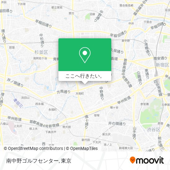 南中野ゴルフセンター地図