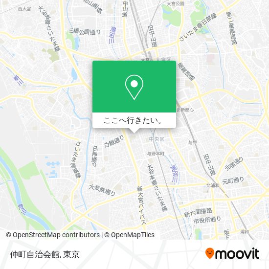 仲町自治会館地図