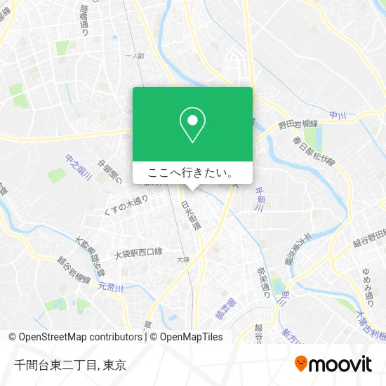 千間台東二丁目地図