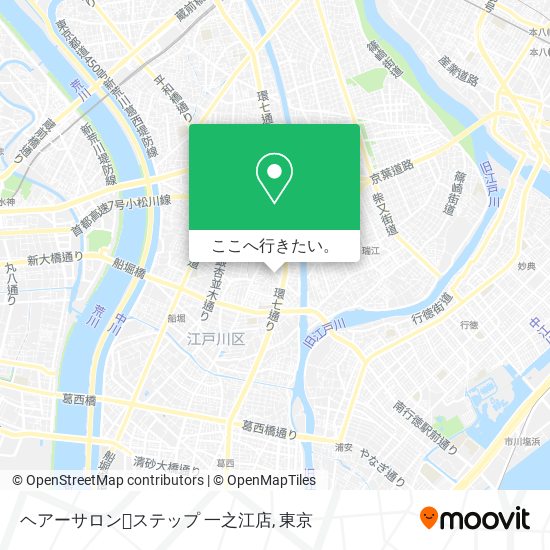 ヘアーサロン･ステップ 一之江店地図