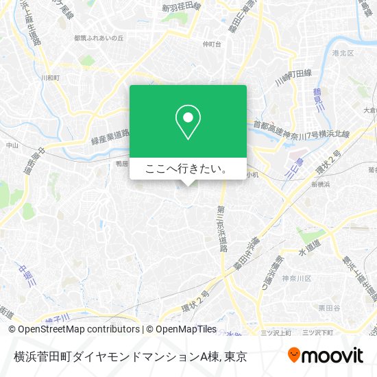 横浜菅田町ダイヤモンドマンションA棟地図