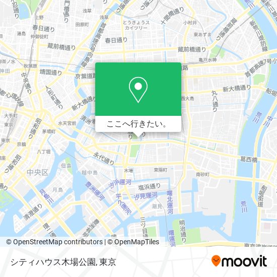 シティハウス木場公園地図