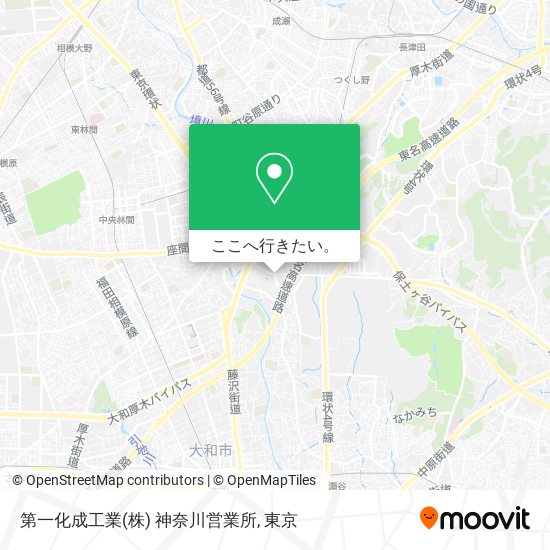 第一化成工業(株) 神奈川営業所地図