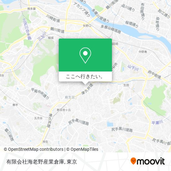 有限会社海老野産業倉庫地図