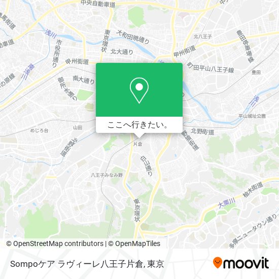 Sompoケア ラヴィーレ八王子片倉地図