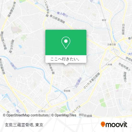 玄奘三蔵霊骨塔地図