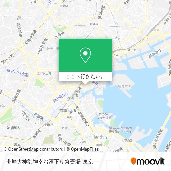 洲崎大神御神幸お濱下り祭齋場地図