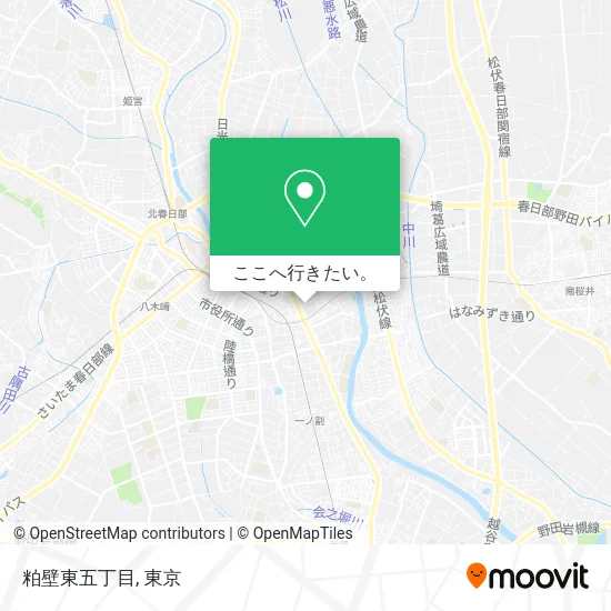 粕壁東五丁目地図