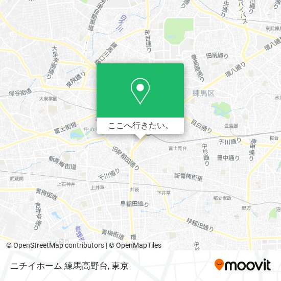 ニチイホーム 練馬高野台地図