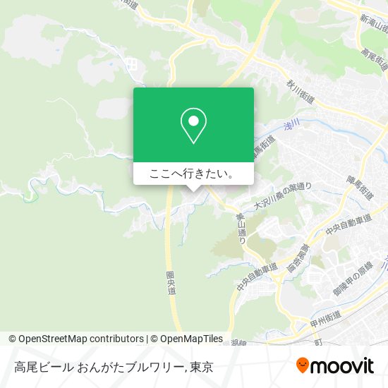 高尾ビール おんがたブルワリー地図