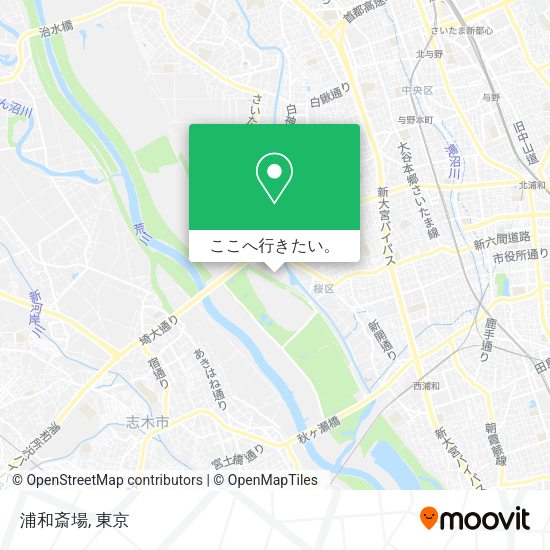 浦和斎場地図