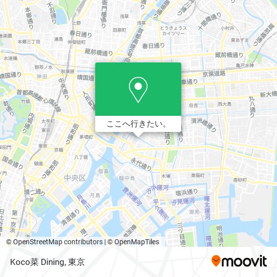 Koco菜 Dining地図