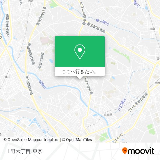 上野六丁目地図