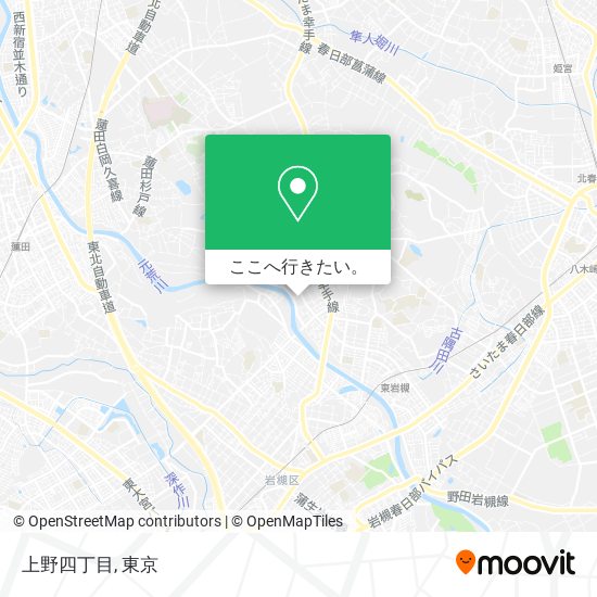 上野四丁目地図
