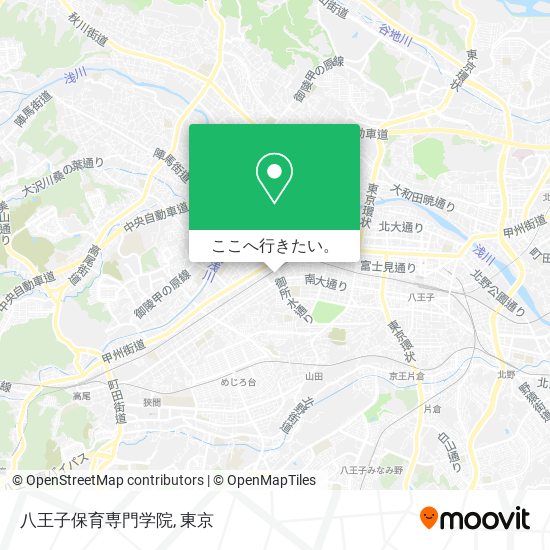 八王子保育専門学院地図