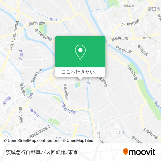 茨城急行自動車バス回転場地図