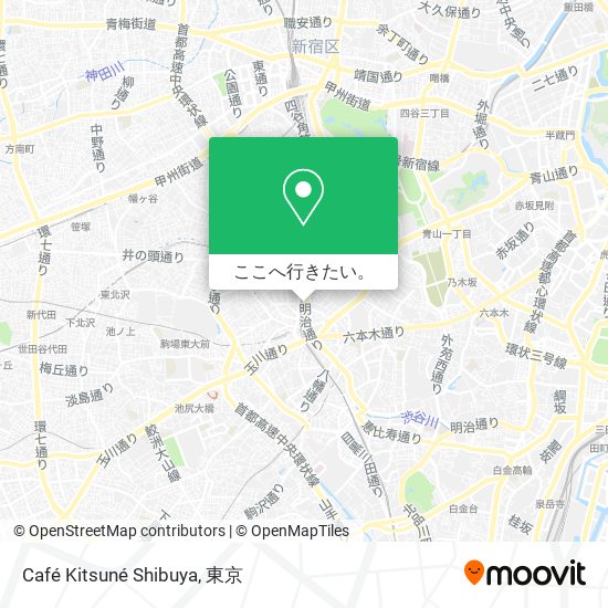 Café Kitsuné Shibuya地図