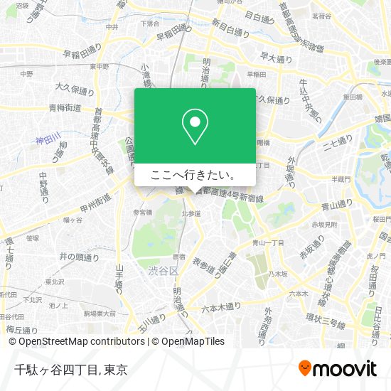千駄ヶ谷四丁目地図