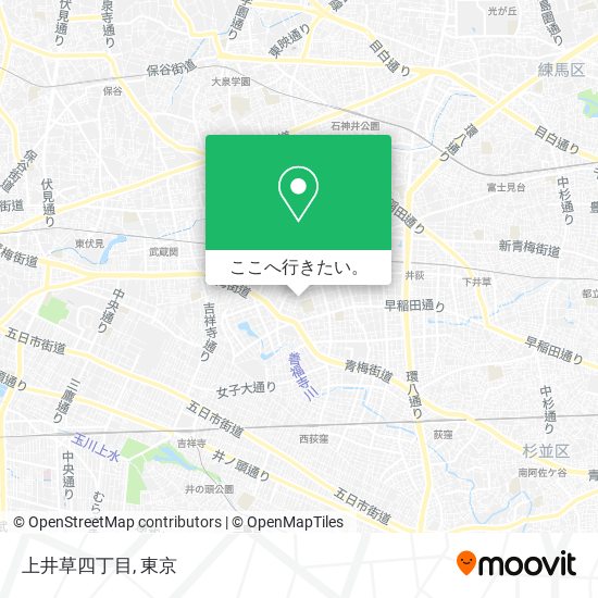 上井草四丁目地図