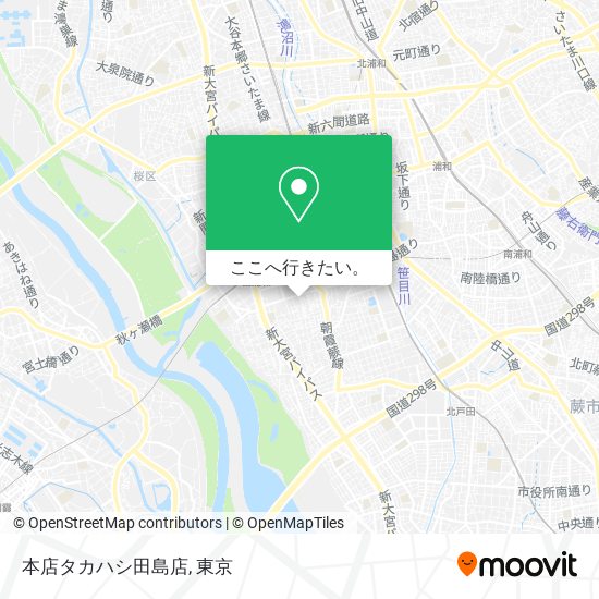 本店タカハシ田島店地図