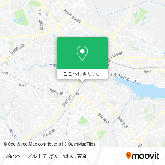 柏のベーグル工房 ぱんごはん地図