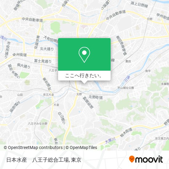 日本水産　八王子総合工場地図