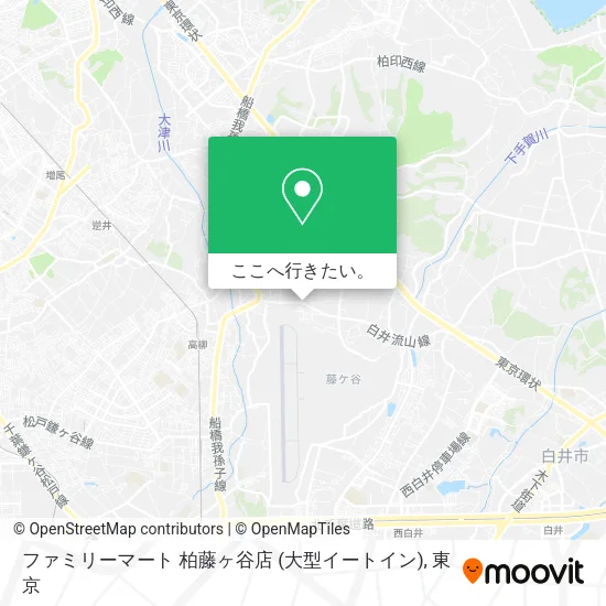 ファミリーマート 柏藤ヶ谷店 (大型イートイン)地図