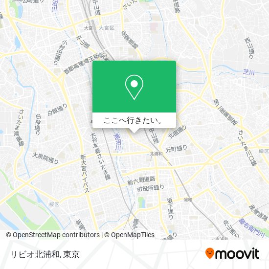 リビオ北浦和地図