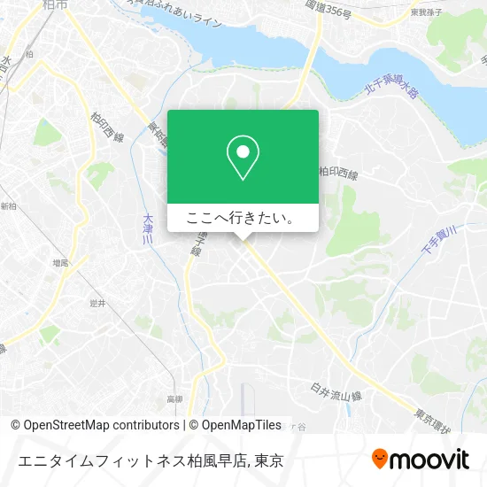 エニタイムフィットネス柏風早店地図