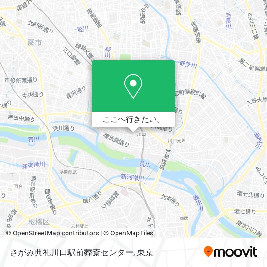 さがみ典礼川口駅前葬斎センター地図