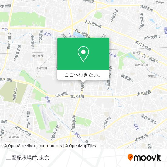 三鷹配水場前地図