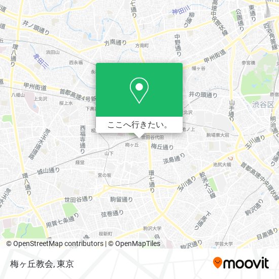 梅ヶ丘教会地図