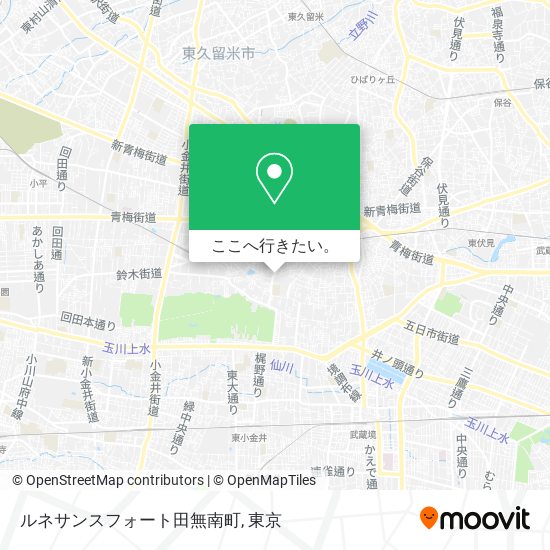 ルネサンスフォート田無南町地図