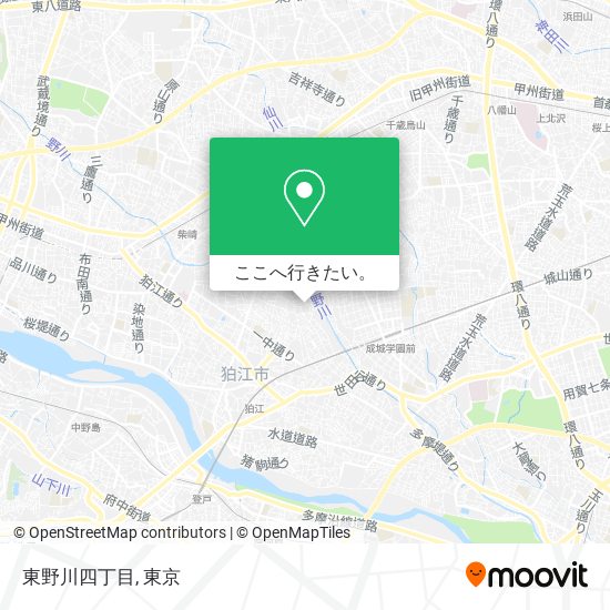 東野川四丁目地図