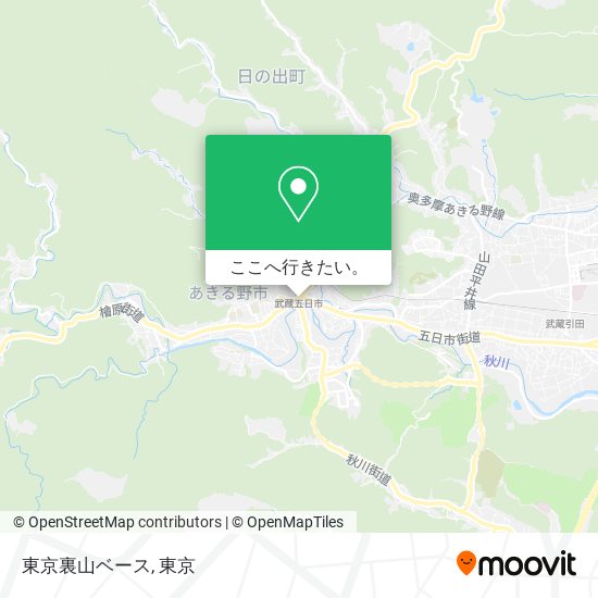 東京裏山ベース地図