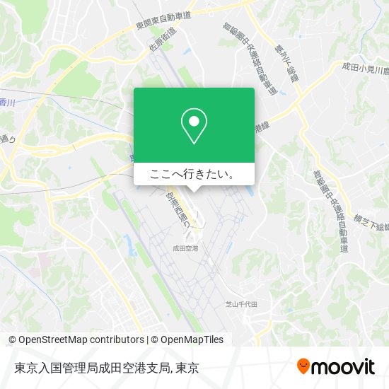 東京入国管理局成田空港支局地図