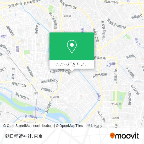 朝日稲荷神社地図