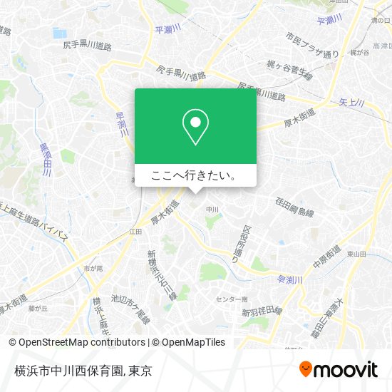 横浜市中川西保育園地図