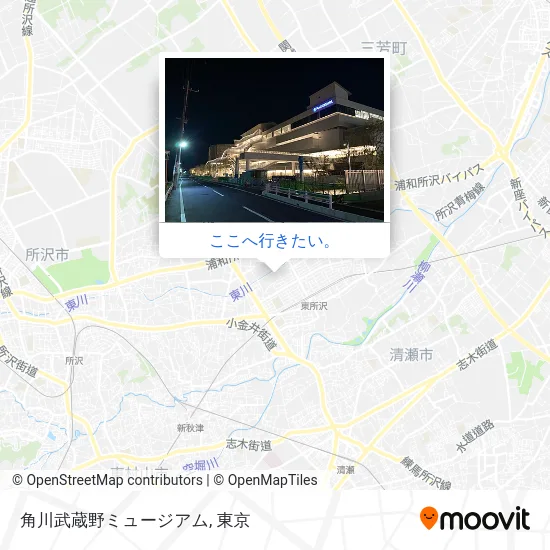 角川武蔵野ミュージアム地図