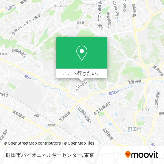 町田市バイオエネルギーセンター地図