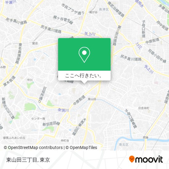 東山田三丁目地図