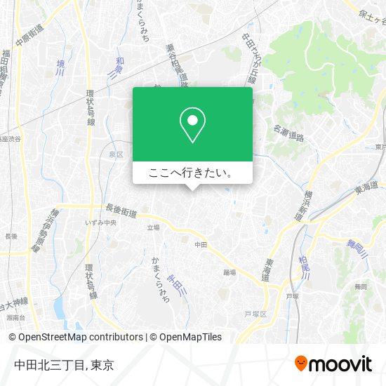 中田北三丁目地図