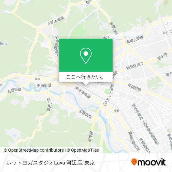 ホットヨガスタジオLava 河辺店地図