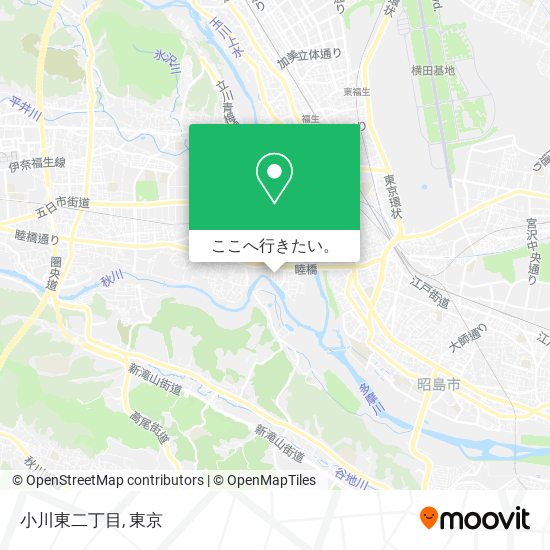 小川東二丁目地図